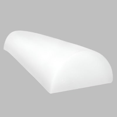 CanDo Half-Round Foam Roller, White PE Foam