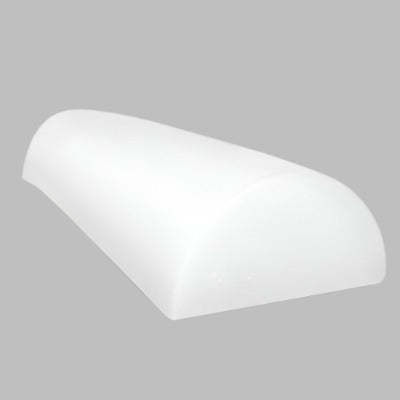 CanDo Half-Round Foam Roller, White PE Foam