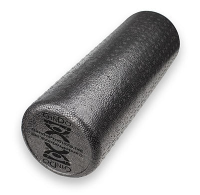 CanDo Extra Firm Foam Roller, Black Composite