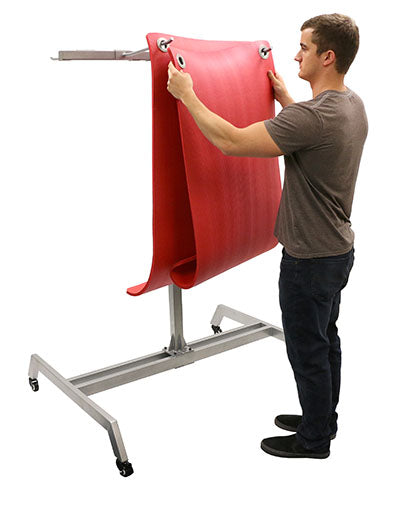 Floor Rack with Casters - Holds 30 Mats