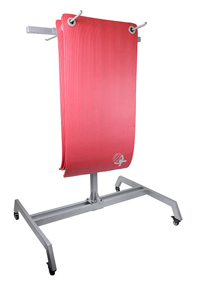 Floor Rack with Casters - Holds 30 Mats