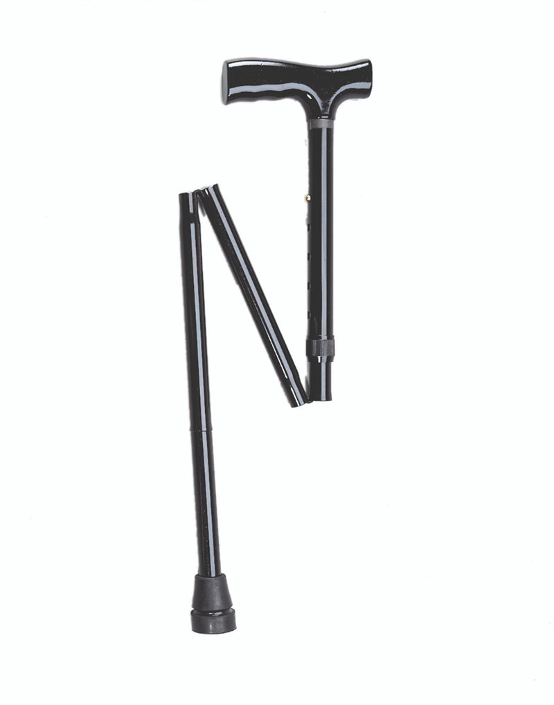 Folding Aluminum Cane (Height Adjustable)