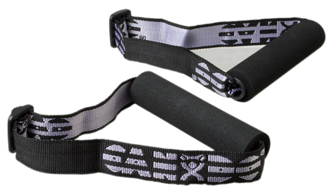 CanDo Exercise Band - Accessory - Foam Padded Adjustable Webbing Handle - 25 Pairs