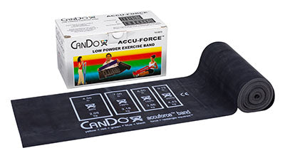 CanDo AccuForce Exercise Band - 6 yard rolls, 5-piece set