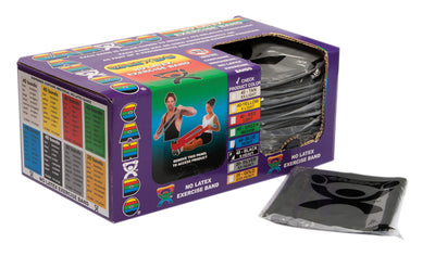 CanDo Latex Free Exercise Band - box of 40, 4' length