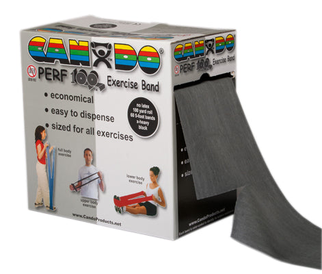 CanDo Latex Free Exercise Band - 100 yard Perf 100 roll