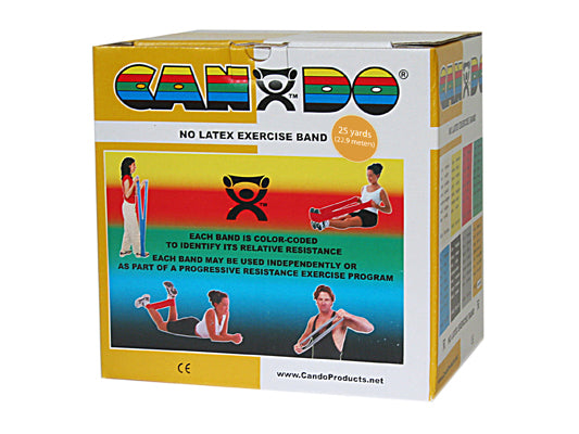 CanDo Latex Free 25 Yard Exercise Band Roll