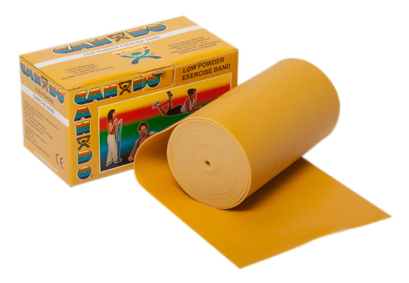 CanDo Low Powder Exercise Band - 6 yard roll