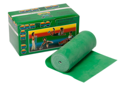 CanDo Low Powder Exercise Band - 6 yard rolls, 5-piece set