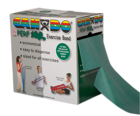 CanDo Latex Free Exercise Band - 100 yard Perf 100 roll