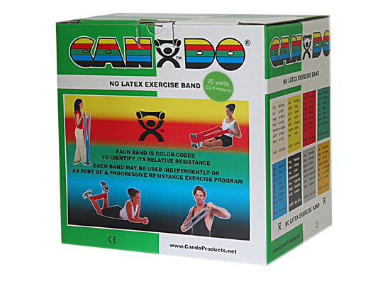 CanDo Latex Free 25 Yard Exercise Band Roll