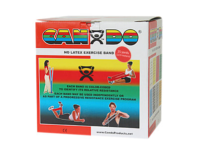 CanDo Latex Free 25 Yard Exercise Band Roll