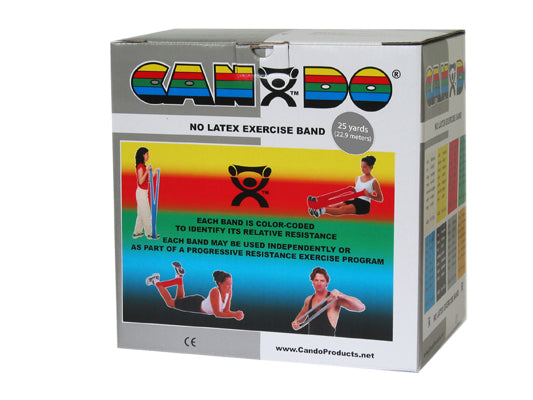 CanDo Latex Free 25 Yard Exercise Band Roll