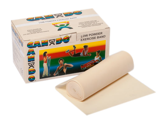 CanDo Low Powder Exercise Band - 6 yard roll