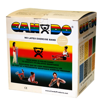 CanDo Latex Free 25 Yard Exercise Band Roll