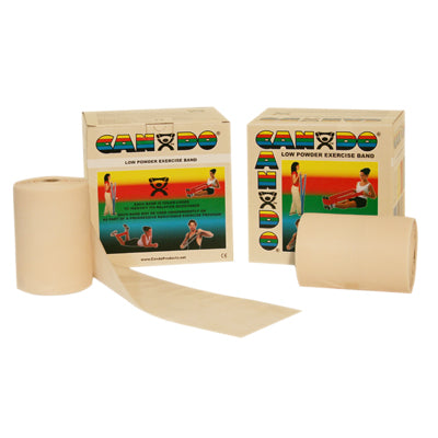 CanDo 100 Yard Low Powder Exercise Band, Twin-Pak