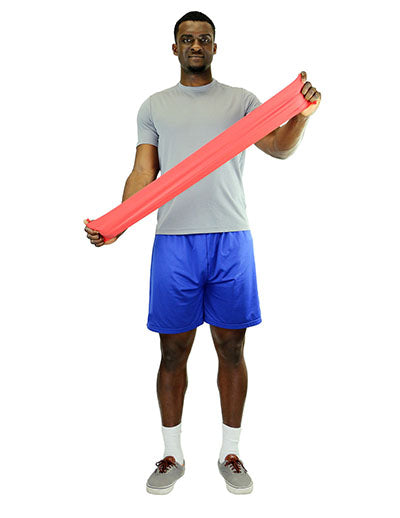 CanDo Low Powder Exercise Band - box of 30, 5' length