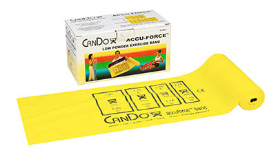 CanDo AccuForce Exercise Band - 6 yard rolls, 5-piece set