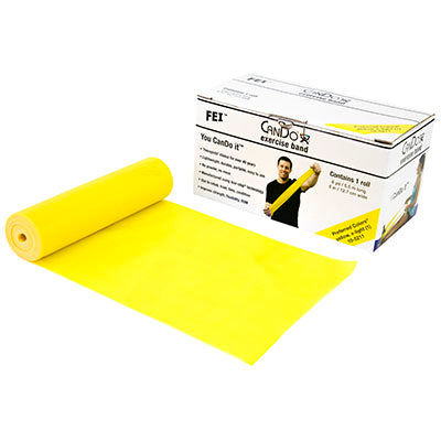 CanDo Low Powder Exercise Band - 6 yard roll